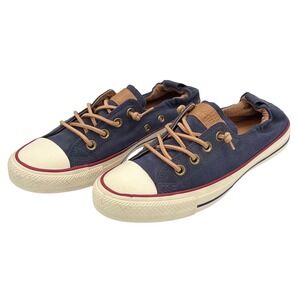 Converse Chuck Taylor All Star Shoreline Navy Blue Slip On Sneakers 551622F 8.5